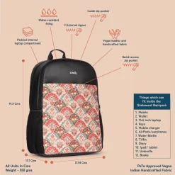 Mughal Art Multicolor Statement Backpack