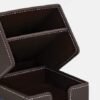 Pen Stand with Pu Leather Finish OG 3 Brown
