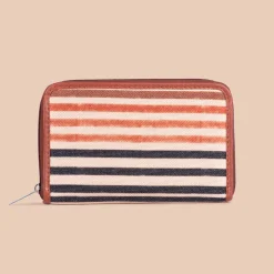 Qutub Stripes Classic Zipper Wallet (CFC)