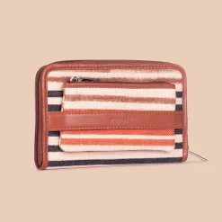 Qutub Stripes Classic Zipper Wallet (CFC)