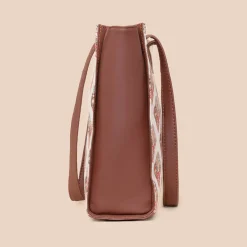 Seashell Motif White Office Tote Bag