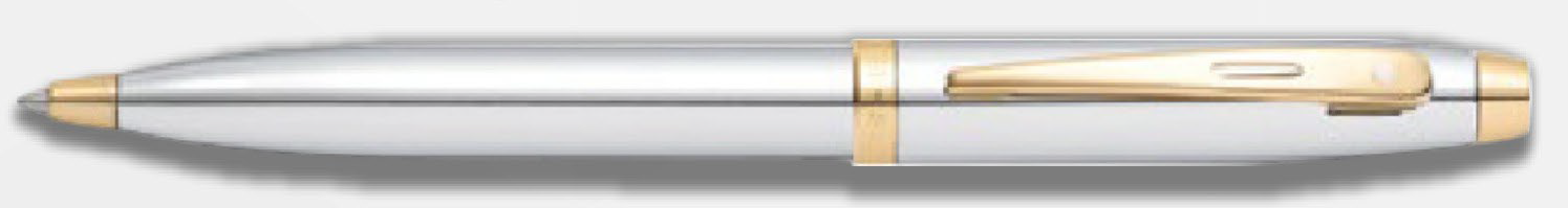 Sheaffer 9340 Bright Chrome with PVD Gold Trim