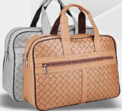 Nautica Duffle Bag Checks Grey-Beige