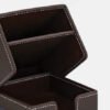 22560 a331455e2f369fa779ef08bb813d1b4d Pen Stand with Desk Organiser Pu Leather Finish Brown