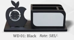 Wooden Desktop with clock WD 01