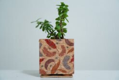 Cork Feather Print Planter