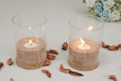 Cork Glass Tea Light Holder