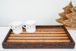 Cork Striped Tray