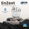 EVM White EnZest True Wireless Earbuds EK1243