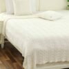 Pluchi Classical Cable Knitted Blanket Cushion Gift Sets TCCCLSI011
