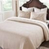 Pluchi Decor Bedding Freya PLBCFE48 Light Beige Melange Natural