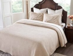 Pluchi Decor & Bedding Freya PLBCFE48 Light Beige Melange & Natural