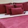 Pluchi Decor & Bedding Graham PLBCGRH94202 Maroon & Blush Pink