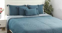 Pluchi Decor & Bedding Waseme BCWSM054 Steel Blue & Blue Grey