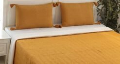 Pluchi Decor & Bedding Zig Zag BCZGZ026 Mustard and Natural