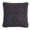 Pluchi Popcorn Cushion Cover Dark Grey with silver lurex