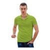 Ruffty Solid Collar T shirt AppleGreen