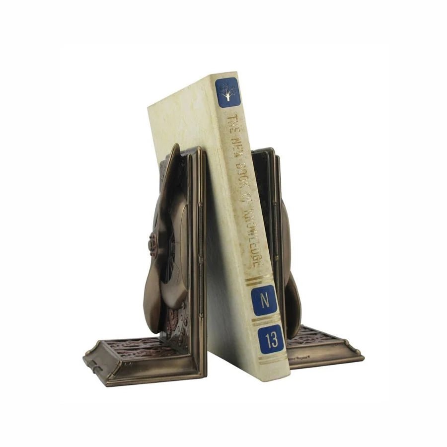 Steampunk Decor Propeller Book Holder Stand 1 Steampunk Decor Propeller Book Holder Stand