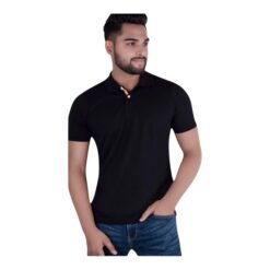 UCB Poly-Cotton Polo Neck T-shirt White