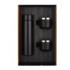 Wizard Matte Black Temperature Bottle With 2 Steel Cups Gift Set EK37302