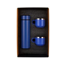 Wizard Matte Blue Temperature Bottle With 2 Steel Cups EK37331