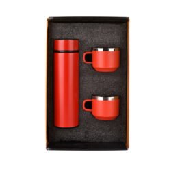 Wizard Matte Red Temperature Bottle With 2 Steel Cups EK37330