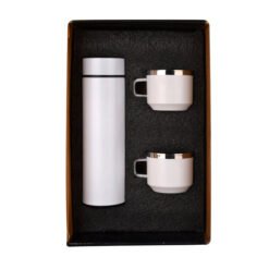 Wizard Matte White Temperature Bottle With 2 Steel Cups EK37332