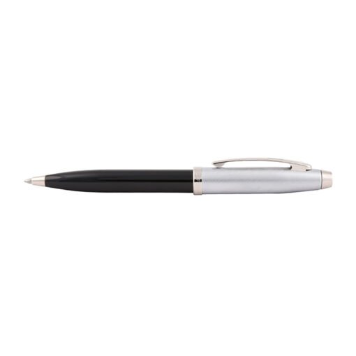 Sheaffer Pen 100 E9313 Glossy Black Barrel Brushed Chrome Cap Chrome Plated Trims Bp - Image 2