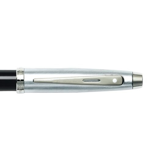 Sheaffer Pen 100 E9313 Glossy Black Barrel Brushed Chrome Cap Chrome Plated Trims Rb - Image 4