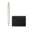 Sheaffer Gift Set 300 G9342 Bright Chrome With Gold Tone Trims Bp With Cch