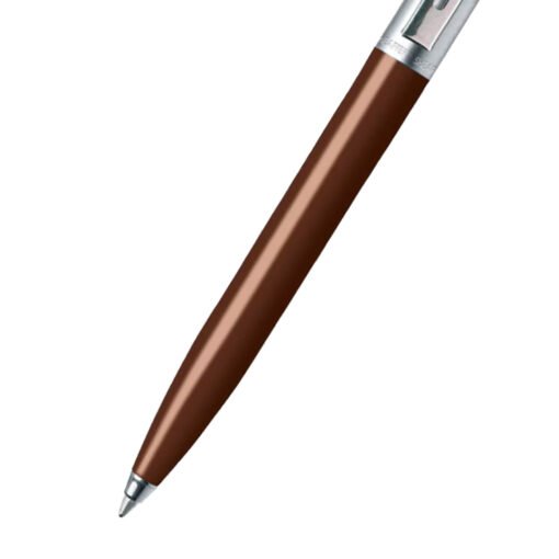 Sheaffer Pen Sentinel E321 Coffee Brown Barrel Brushed Chrome Cap And Chrome Trim Bp - Image 2