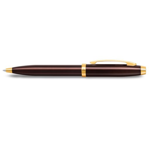 Sheaffer Pen 100 E9370 Coffee Brown With Pvd Gold Trims Bp - Image 2