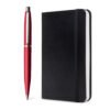 Sheaffer Gift Set Vfm G9403 Excessive Red With Chrome Plated Trims Bp With Small Notebook