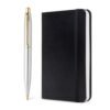 Sheaffer Gift Set Vfm G9422 Polished Chrome With Gold Plated Trims Bp With Small Notebook