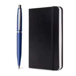 Sheaffer Gift Set Vfm G9401 Neon Blue With Chrome Plated Trims Bp With Small Notebook