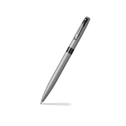 Sheaffer Pen Reminder E9019 Matte Gray With Polished Black Pvd Trim Bp