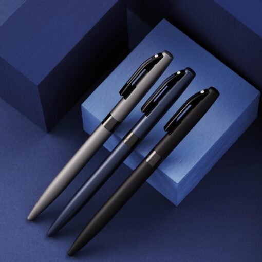 Sheaffer Pen Reminder E9019 Matte Gray With Polished Black Pvd Trim Bp - Image 2