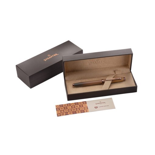 Sheaffer Pen 100 E9374 Coffee Edition Matt Brown With Regal Brown Pvd Trims Rb - Image 4