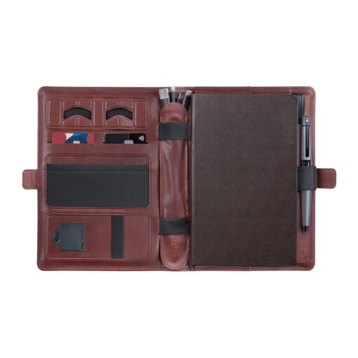Sheaffer Superbook - Organizer Wireless Powerbank Organizer With 12000Mah Brown - Image 2