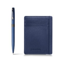 Sheaffer Gift Set Reminder 9018 Matte Blue With Polished Black Pvd Trim Bp And Sapphire Night Cch