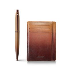 Sheaffer Gift Set Vfm G9428 Coffee Edition Matt Brown With Regal Brown Pvd Trims Bp With Coffee Cch