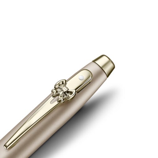 Sheaffer Pen Eip 100 E9377 Champagne Gold Finish Body And Trims With Bow Emblem Rb - Image 2