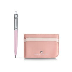 Sheaffer Gift Set Eip Sentinel E321 Matt Pink Body With Chrome Cap And Trims Bp With Dark Pink Cch