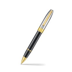 Sheaffer Pen Legacy E9065 Bi-Color Black Barrel And Chrome Cap With 14K Ip Gold Plated Trims Rb