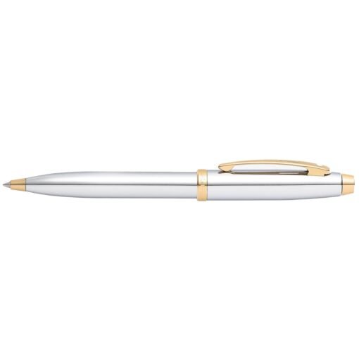 Sheaffer Pen 100 E9340 Bright Chrome With Gold Tone Trims Bp - Image 2