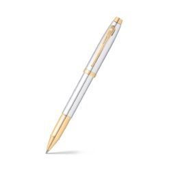 Sheaffer Pen 100 E9340 Bright Chrome With Gold Tone Trim Rb
