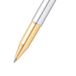 Sheaffer Pen 100 E9340 Bright Chrome With Gold Tone Trim Rb 5 wp23910 bb