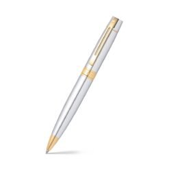 Sheaffer Pen 300 E9342 Bright Chrome With Gold Tone Trims Bp