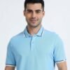 Marks & Spencer Jacquard T-shirts - Sky Blue
