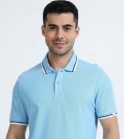 Marks & Spencer Jacquard T-shirts - Sky Blue